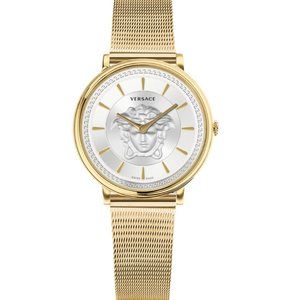 Versace Gold "V" Circle Watch